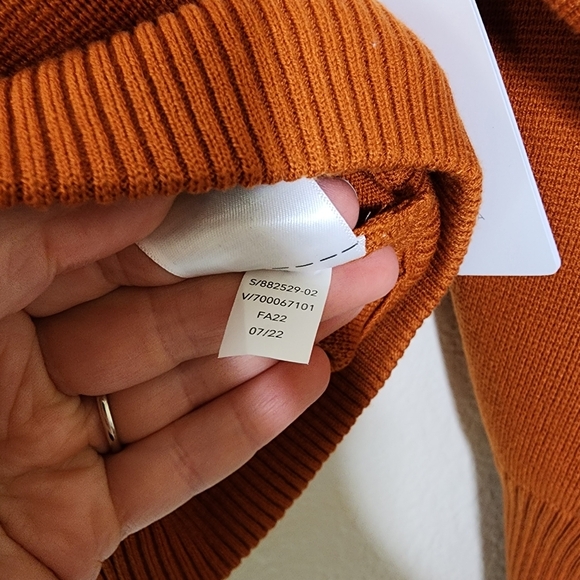 Athleta Foliage Orange Sequoia Sweater XL NWT - Picture 8 of 11